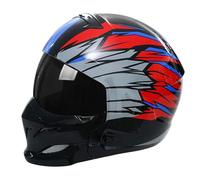 Cascos De Ciclomotor, Cascos De Moto Todoterreno con Visera, Cascos De Calota PequeñA con DiseñO De EscorpióN Grande, Cascos De Moto Unisex. E,M:55-56CM