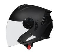 Cascos De Moto Abiertos Adultos Cascos Half-Helmet con Doble Visera Casco Motocicleta para Hombres Mujeres Retro Medio DOTECE Homologado Ciclomotor Racing Casco Jet Moto 3,XL:61-62CM