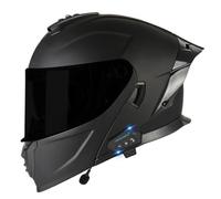 Cascos de Moto Integrales Bluetooth Casco Abatible con Doble Visera Cascos Modulares Motocicleta DOTECE Homologado Casco Modular Integrado para Adultos Mujeres Y Hombres 12,L=59~60cm