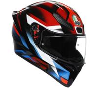 AGV K1 S Fastlap Casco, negro-rojo-azul, tamaño L para Hombres