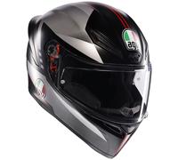 AGV K1 S Lap Casco, negro-rojo, tamaño L para Hombres