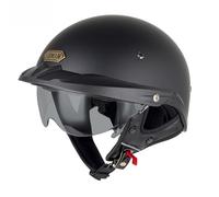 Cascos De Motocicleta Cascos Half-Helmet Casco De Moto De Media Carcasa para Scooter Ciclomotor Homologado ECE Casco A Prueba De Colisione para Hombres Y Mujeres F,XL=(61-62CM)
