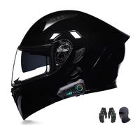 Cascos de Motocicleta modulares con Bluetooth, aprobados por Dot/ECE, Cascos de Motocicleta abatibles, múltiples Orificios de ventilación, Altavoces estéreo duales Integrados G,L=56-57CM