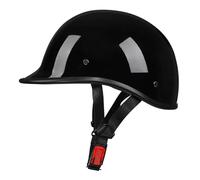Cascos De Motocicleta Portátil Medio Casco De Jet Homologado ECEDOT Casco Half-Helmet Cascos Abiertos De Moto Forro Extraíble para Hombres Y Mujeres Resistente Al Desgaste B,M:57-58CM
