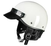 Cascos De Motocicleta Retro Estilo Alemán Casco Jet Moto Hombre Cascos Moto Abierto Hombres Mujeres Casco Moto Retro Homologado ECE Casco De Patinete Electrico 1,XL=60-61cm
