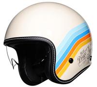 Cascos de Motocicleta Retro Estilo alemán, Cascos Moto Abierto, Casco Moto Hombre Jet Casco Ciclomotor con Visera Transparente Casco Scooter Hombres Mujeres Homologado ECE 7,M=56-58cm