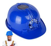 Cascos de seguridad Casco duro - Cascos de trabajo de refrigeración con ventilador solar, equipo de protección ajustable, cascos de seguridad para trabajos de altura y andamios Halatua