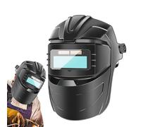 Cascos de soldadura de oscurecimiento automático | Pantalla facial antideslumbramiento para soldadura, visera ancha antiempañamiento ajustable para bricolaje reparación de automóviles