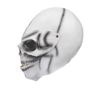 Cascos Esqueléticos Fantasmas - 7.9x11.8x11.7in Negro, Diseño De Fantasma, Cascos Esqueléticos, Motocicleta De Cara Completa | Disfraz De De Halloween, Configuración De Equipo De Equit