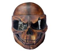 Cascos Esqueléticos Fantasmas - 7.9x11.8x11.7in Negro, Diseño De Fantasma, Cascos Esqueléticos, Motocicleta De Cara Completa | Disfraz De De Halloween, Configuración De Equipo De Equit