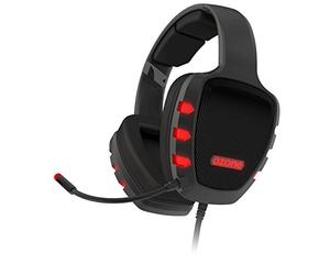 Cascos Gaming Ozone Rage Z90 - Auriculares con microfono - Diseño Ergonomico, LED, Microfono Extraible, Subwoofer, Compatible con PS4, Sonido 5.1, USB, Negro