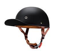 Cascos Half-Helmet Moto Cool Hombre Mujer, Certificado ECE Bowl Cascos, Anticolisión Abiertos Cascos Ventilación, Circunferencia Máxima La Cabeza 62cm E,L=(59-60CM)