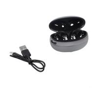 Cascos Inalámbricos Open-Ear con Alambre de Memoria Titanium(Black) | Gancho ajustable, ergonómico, uso el día, seguro durante ejercicio, gafas