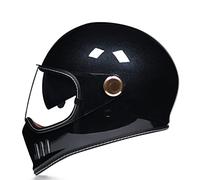 Cascos Integrales Retro Casco De Motocicleta Aprobado por Dot/ECE Motocicleta Vehículo Eléctrico Four Seasons Hombres Y Mujeres Motocicleta Casco para Correr Eléctrico B,XL: 59-60CM