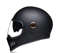 Cascos Integrales Retro Casco De Motocicleta Aprobado por Dot/ECE Motocicleta Vehículo Eléctrico Four Seasons Hombres Y Mujeres Motocicleta Casco para Correr Eléctrico A,XL: 59-60CM