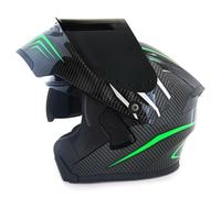 Cascos Modulares De Motocicleta Casco Moto Modular con Doble Visera Cascos Abatible Integrales Homologado ECEDOT Casco Motocross Modular para Hombres Y Mujeres Adultos Z-11,XXXL:65-66CM