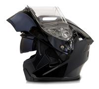 Cascos Modulares De Motocicleta Casco Moto Modular con Doble Visera Cascos Abatible Integrales Homologado ECEDOT Casco Motocross Modular para Hombres Y Mujeres Adultos W,L:59-60CM