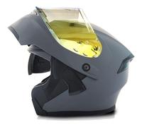 Cascos Modulares De Motocicleta Casco Moto Modular con Doble Visera Cascos Abatible Integrales Homologado ECEDOT Casco Motocross Modular para Hombres Y Mujeres Adultos S,XL:61-62CM