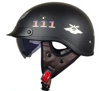 Cascos Moto Hombre Casco Moto Vintage Cascos Half Helmet Dot/ECE Helmet Ciclomotor Casco para Mujer Hombre Adultos, Capacete Moto Casco Abierto para Bike Cruiser Moped Scooter O,XL