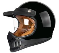 Cascos Moto Hombre Jet Casco Retro De Motocicleta Cascos Motocross Homologado ECE Casco Ciclomotor para Hombres Mujeres, Cascos Moto Abierto Estilo alemán Casco Scooter 3,L=59-60cm