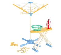 Casdon 61450 Wash Day Set Toy Pretend Steam Iron and Laundry Basket!,Pastel, Aged 3+