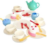 Casdon 66550 Colourful Toy Set for Children Aged 3+ , Includes 36 Pieces for The Best Tea Parties Around, New Colourway