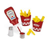 Casdon Heinz Chip & Dip Snack Set para niños | Incluye salero de tomate, 2 portapapas fritas, papas fritas arrugadas y una olla de sal, perfecto para jugar a partir de 2 años.