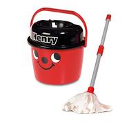 Casdon Henry Mop & Bucket | Juego de Limpieza de Juguetes de Marca para niños a Partir de 3 años | Cuenta con la Cara descarada de Henry para Mucha diversión de Limpieza