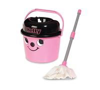 Casdon Hetty Mop & Bucket | Juego de Limpieza de Juguetes de Marca para niños a Partir de 3 años | Cuenta con la Cara descarada de Henry para Mucha diversión de Limpieza, Rosa