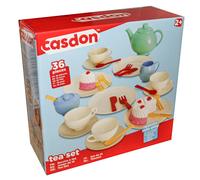 Casdon 66550 Colourful Toy Set for Children Aged 3+ , Includes 36 Pieces for The Best Tea Parties Around, New Colourway