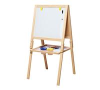 Casdon Wooden Easel, Double-Sided Easel For Children Aged 3+, 2-In-1 Blackboard and Whiteboard For Your Little Artists!