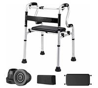 Case Andador/Andador Plegable para Caminar de pie para Personas Mayores, Personas Altas, Hombres Grandes y discapacitados con Movilidad Limitada, Carga 180 kg