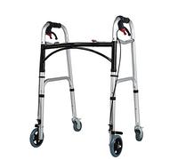 Case Andadores con Marco para Caminar para Personas Mayores con Freno de Mano Andador Plegable para Ancianos Ruedas Equipadas con Asistencia para Caminar Ajustable Equipadas para Movilidad Limitada c