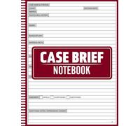 Case Brief Notebook: Case Briefing Journal for Law School - Record, Review, and Master Legal Concepts with Ease, Templates for Case Brief Notetaking ... with additional Planner, To Do Lists & more