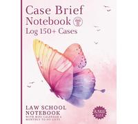 Case Brief Notebook: Mega 150+ Templates for Case Brief Notetaking for Law School Students with additional Planner, To Do Lists & more