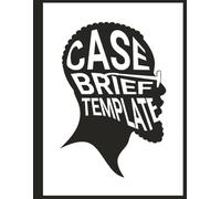 Case Brief Template: Law Student Notebook for Trial Analysis
