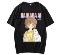 Case Closed Anime Camiseta Detective Conan Ai Haibara tee Casual Cuello Redondo Manga Corta Sudadera Tops