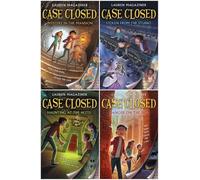 Case Closed Series 4-Book Collection Set - A Thrilling Middle-Grade Detective Adventure - Mystery in the Mansion, Stolen from the Studio, Haunting at the Hotel, Danger on the Dig
