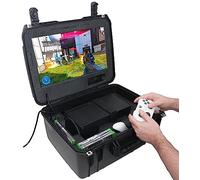 Case Club Estación de Juegos para Xbox Series X o S. Viene con Monitor Integrado de 18.5 Pulgadas, Ventiladores de refrigeración y Altavoces. Se Adapta a Consola, Controladores y Juegos, Que no están