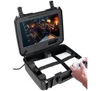 Case Club Estación de Juegos portátil con Monitor Integrado de 18.5 Pulgadas, Compatible con PlayStation 5 (Disco Gen 1 o Digital), Controlador, 2 Juegos, Ventilador de refrigeración Integrado, Funda