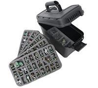 Case Club Funda rígida de Transporte de 123+ Figuras en Miniatura, se Adapta a Warhammer 40k, DND, Battletech, Citadel y más. Esta Funda de Viaje y Almacenamiento del ejército de Mesa organizará tu