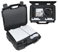 Case Club Funda rígida para PS5 Slim. Funda de transporte compacta que incluye ranuras personalizadas para 1 juego, soporte y 1-2 controladores (PlayStation 5 Slim)