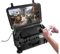 Case Club Xbox Series X o S Pro - Estación portátil para Juegos con Monitor Integrado de 24 Pulgadas 1080p, Ventiladores de refrigeración. Se Adapta a Consola, Controladores y Juegos, Que no están