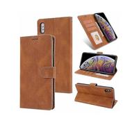 Case cover for Iphone X / Xs Fantasy Classic Skinfeel Calfskin Texture Magnetic Buckle Horizontal Flip Pu Leather Case with Holder & Card Slot & Walle