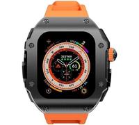 Case de acero inoxidable de 49 mm Band de goma Banking Banky Claph Diy Mod Kit, para accesorios de reemplazo de reloj de la serie Ultra 8 49 mm