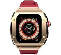 Case de acero inoxidable de 49 mm Band de goma Banking Banky Claph Diy Mod Kit, para accesorios de reemplazo de reloj de la serie Ultra 8 49 mm