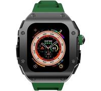 Case de acero inoxidable de 49 mm Band de goma Banking Banky Claph Diy Mod Kit, para accesorios de reemplazo de reloj de la serie Ultra 8 49 mm