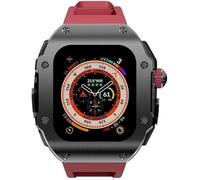 Case de acero inoxidable de 49 mm Band de goma Banking Banky Claph Diy Mod Kit, para accesorios de reemplazo de reloj de la serie Ultra 8 49 mm