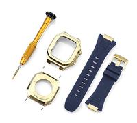 Case de correa de acero inoxidable para la modificación de la banda 45 mm 44 mm 41 mm Mod de metal kit Conjunto de iWatch Series 7 6 SE 5 4 3 2 1