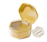 Case de dentaduras postizas - caja de dentadura postiza portátil con tapa segura | Travel Denture Cup para mujeres, ancianos, retenedores, guardias nocturnos, almacenamiento de atención, regalo d